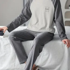 Ensemble pyjama homme avec pantalon respirant et absorbant la transpiration