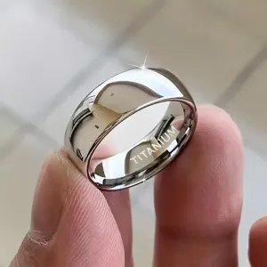 Bague PANASH en acier titane pour homme et femme