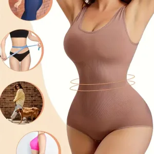Ensemble gainant sans coutures pour femme, body gainant une pièce en nylon