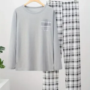 Ensemble homme deux pièces (t-shirt à manches longues et short)