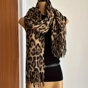 Écharpe femme imprimé léopard (lot de 1 ou 3), épaisse et chaude pour l'hiver