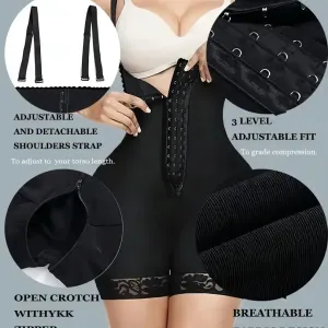Short gainant ventre plat avec effet push-up et ceinture abdominale