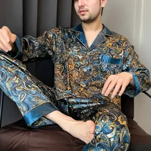 Ensemble homme grande taille, décontracté, minimaliste, à imprimé géométrique lisse