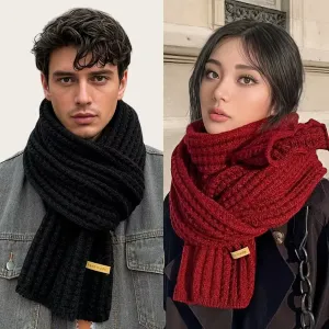 Écharpe chaude unisexe, douce et moelleuse, idéale pour l'automne et l'hiver