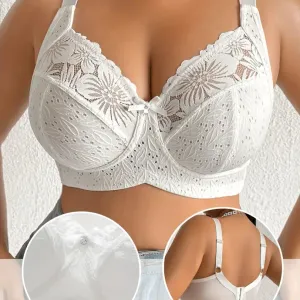 Soutien-gorge grande taille | Sans armatures, confortable, bordure en dentelle