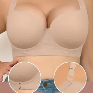 Soutien-gorge push-up minimaliste, respirant, sans coutures, à armatures