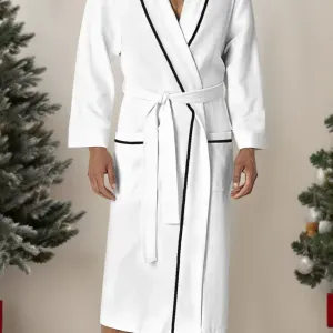 Peignoir homme avec ceinture - Peignoir robuste et non extensible