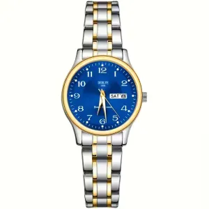 Montre DEBLVE pour femme, ultra-fine, en acier inoxydable, à quartz