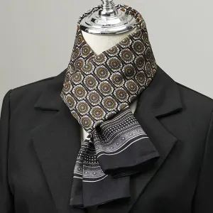Écharpe élégante en satin pour homme - Alternative luxueuse à la cravate habillée
