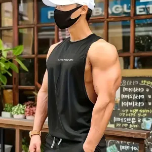 Débardeur de sport à séchage rapide pour homme | T-shirt sans manches respirant