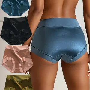 Lot de 4 culottes pour femme en tissu respirant effet seconde peau