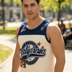 Gilet homme imprimé lettres et chiffres 3D