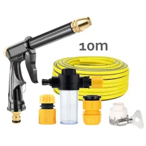 Pistolet de lavage haute pression portable pour voiture, équipé d'un tuyau de 10 m