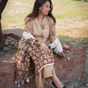 Handblock Brown khaari