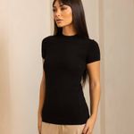 T-shirt cosy doux – Noir sésame