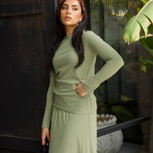 Jupe évasée Amore – Vert pistache